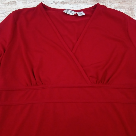 Tomorrows Mother Maternity V Neck Long Sleeve Top - Picture 3 of 11